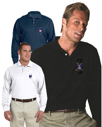 NWC Long Sleeve Polo - Click Image to Close